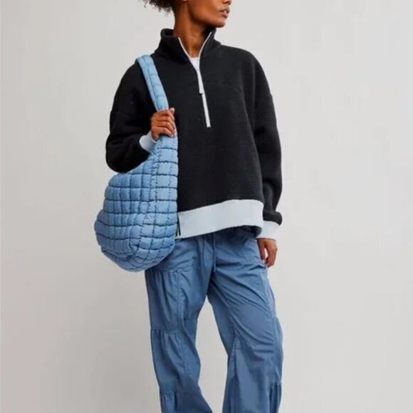 NEW FREE PEOPLE MOVEMENT Hit The Slopes Quarter Zip Pullover for women 825 6m3 - Picture 1 of 10